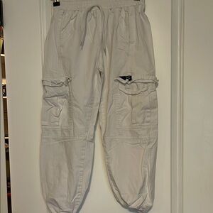 White Cargo Pants